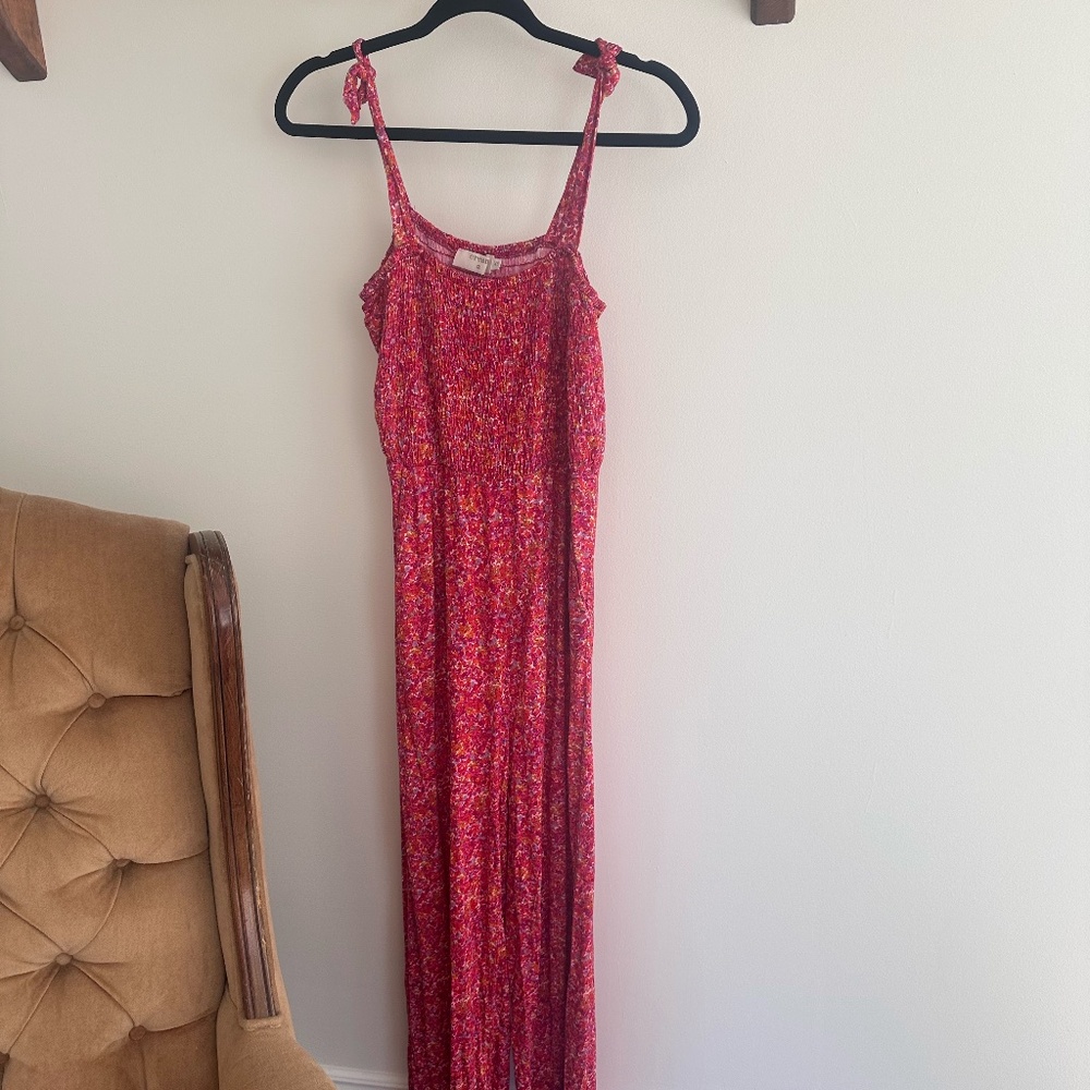 Ruby Red Jumpsuit - Picture 2 of 3